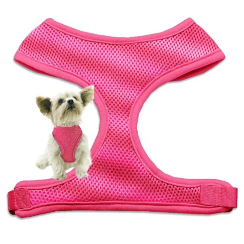 Dog Harness: Pink Adjustable Mesh, Small